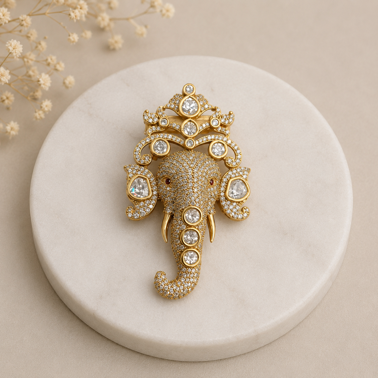 Unisex Gajmukut Brooch-G661900