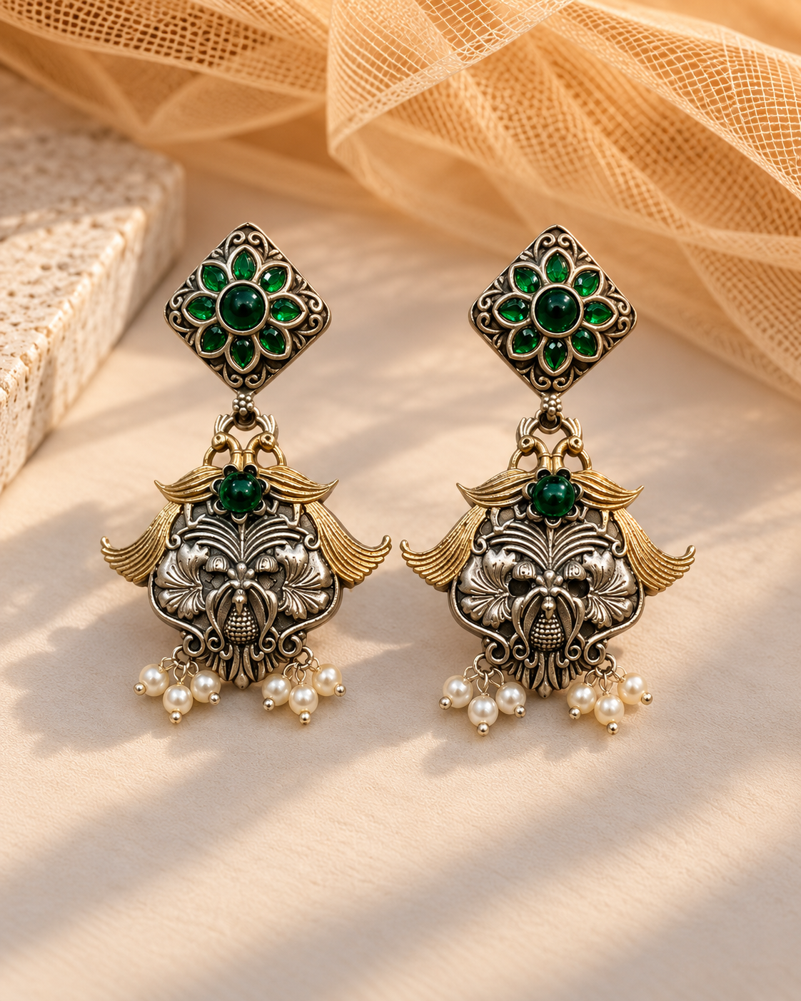 German Silver Earings-02171