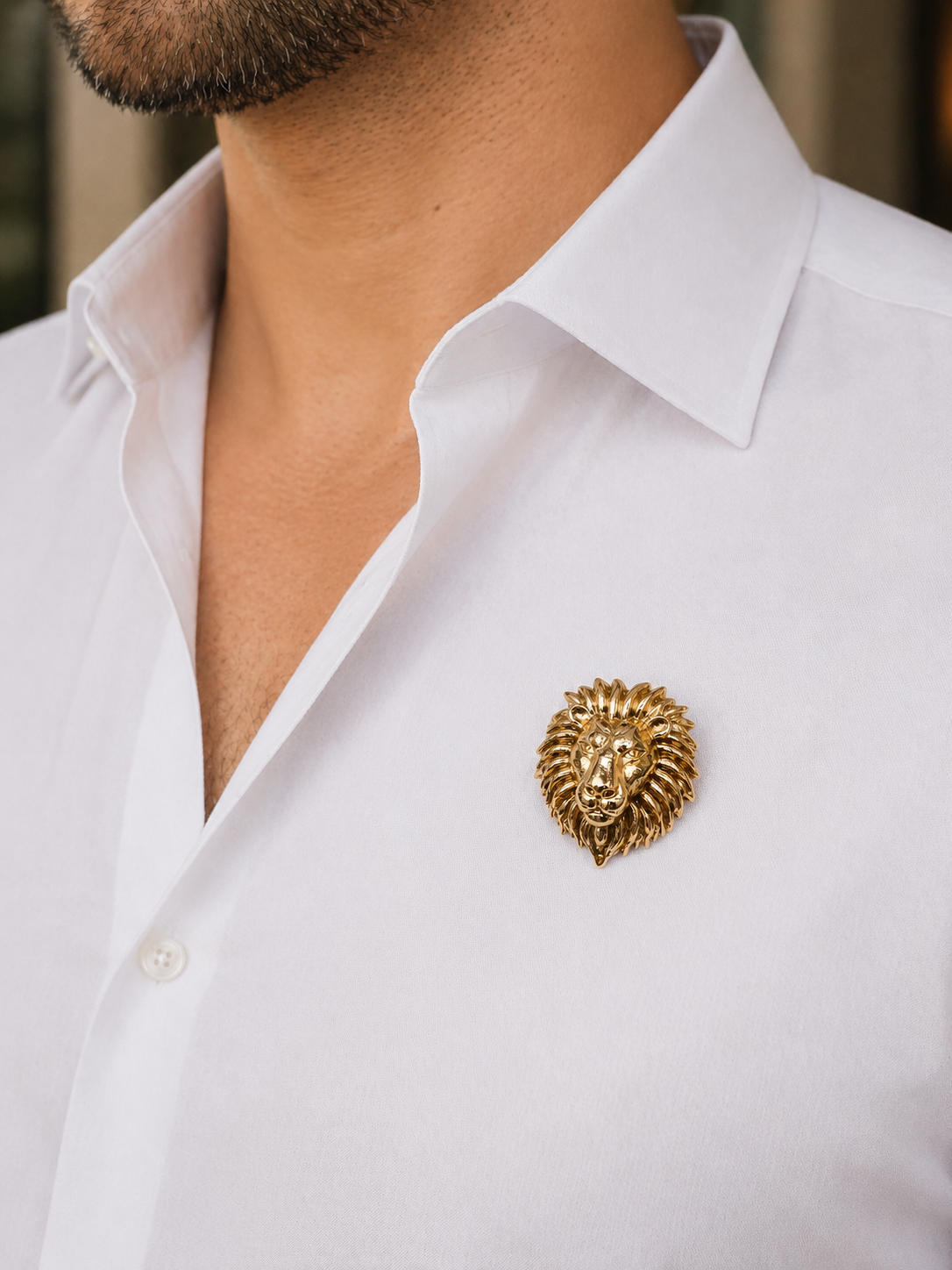 Lion Statement Brooch-G11800