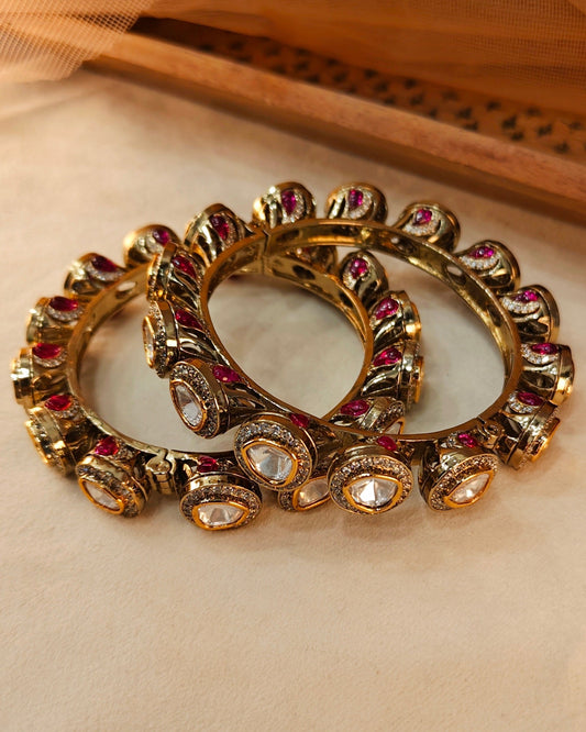 Moissanite Bangles(Set of 2)-G757300