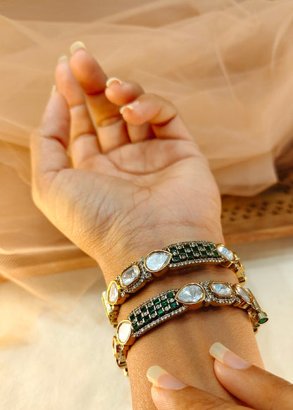 Moissanite Bangles(Set of 2)-G154500