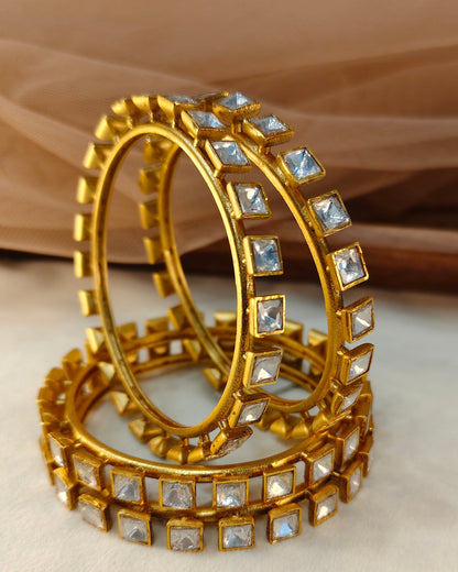 Polki Kundan Bangle Set(Set of 4)-G755000