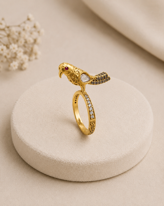 Parrot Adjustable Cocktail Ring-G11700