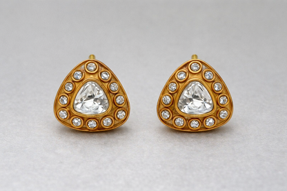 Zehra Emerald Drop Polki Necklace Set