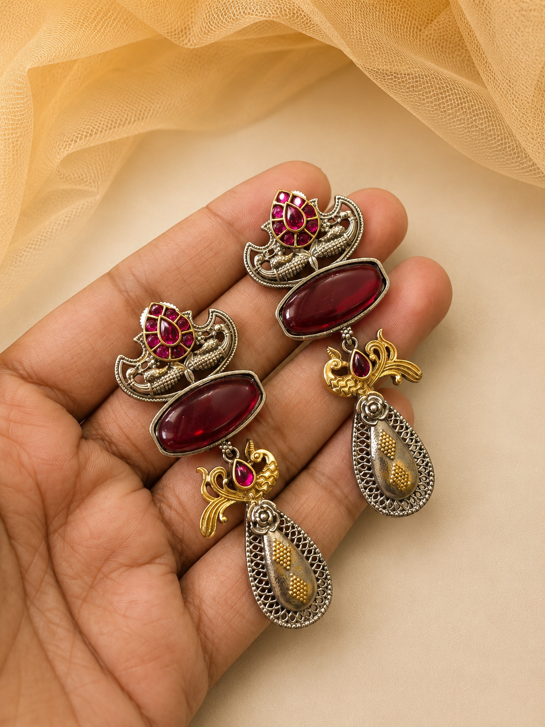 Fusion-Oxidised Earings-G11450