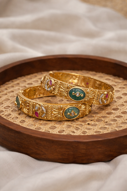 Nakshi Heritage Bangles(Set of 2)