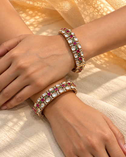 Moissanite Bangles-(Set of 2)-BGL2317