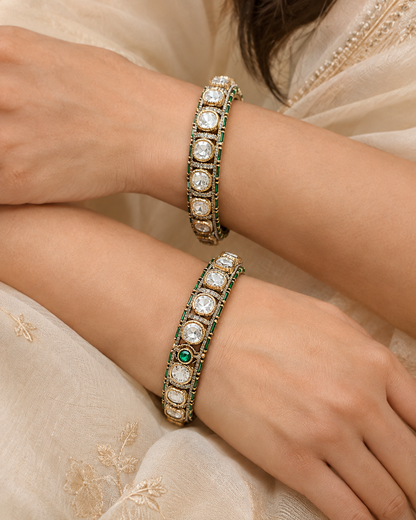 Moissanite Kada Bangles-BGL2320