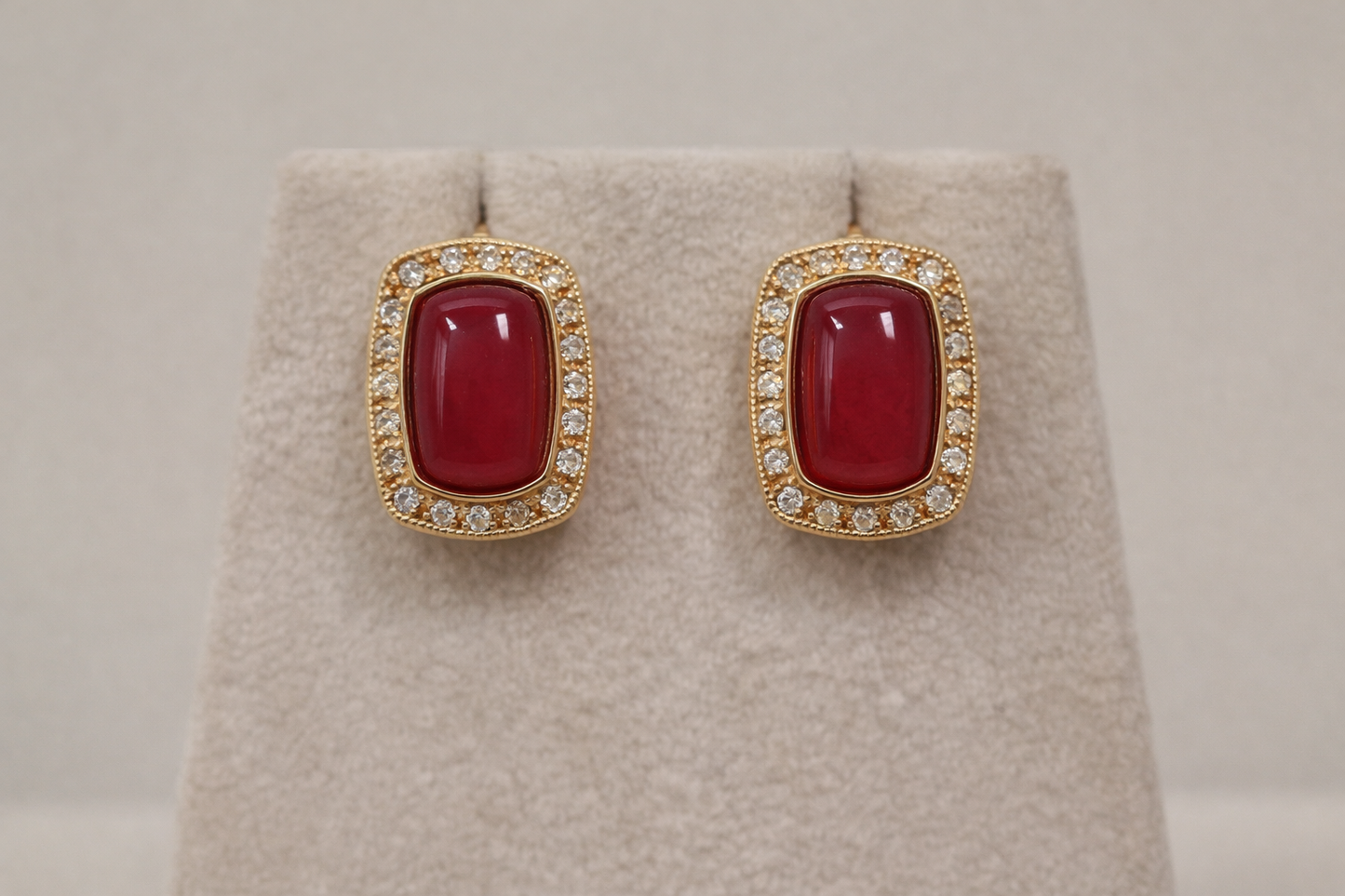Ruby Mossonite Pendent Set