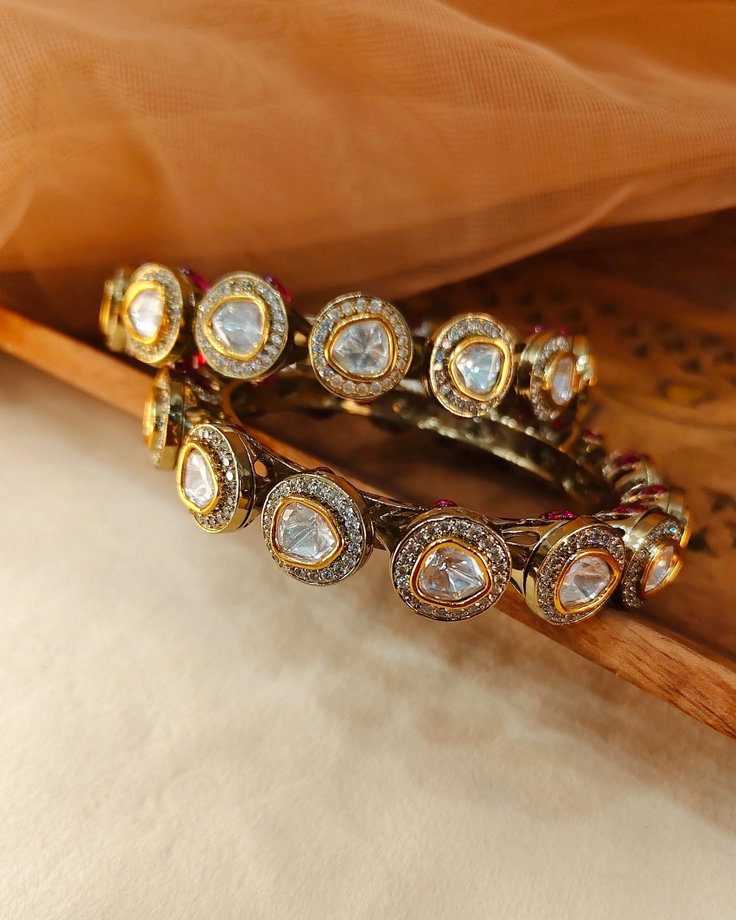 Moissanite Bangles(Set of 2)-G757300