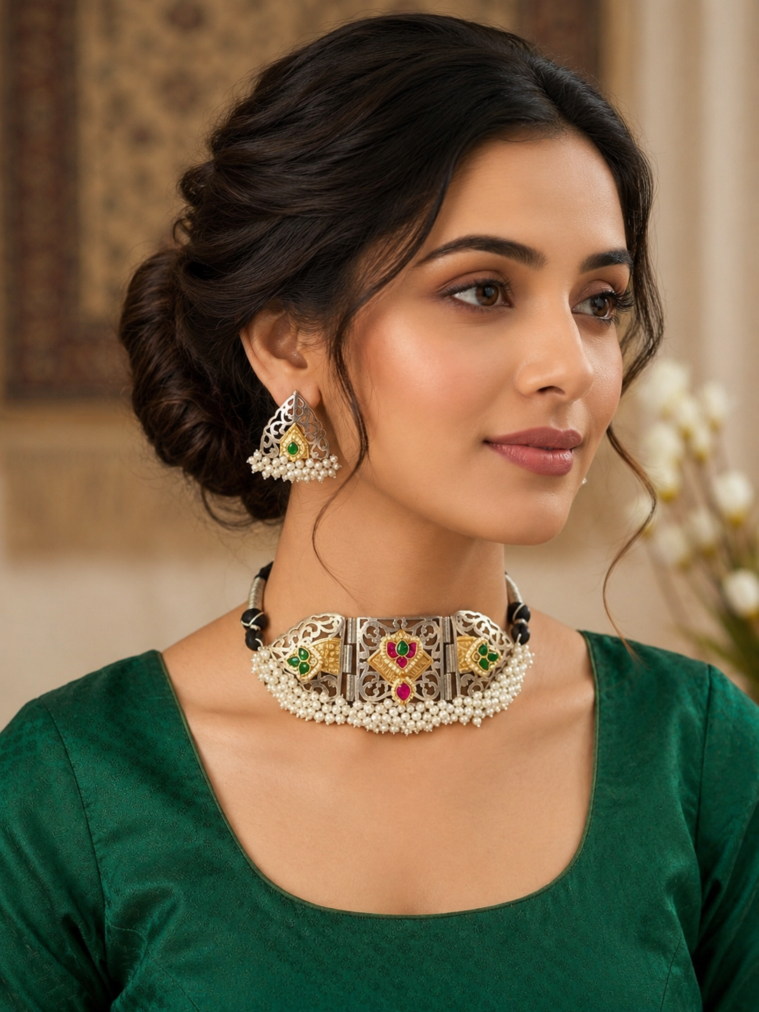 German Silver Chokar Set-G662400