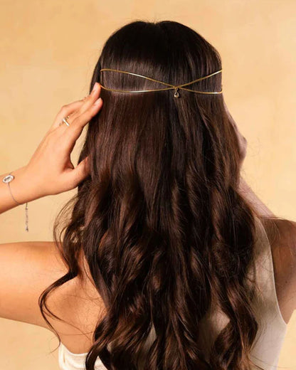 Gold plated Hair Accessories Reverse Headband-G75600