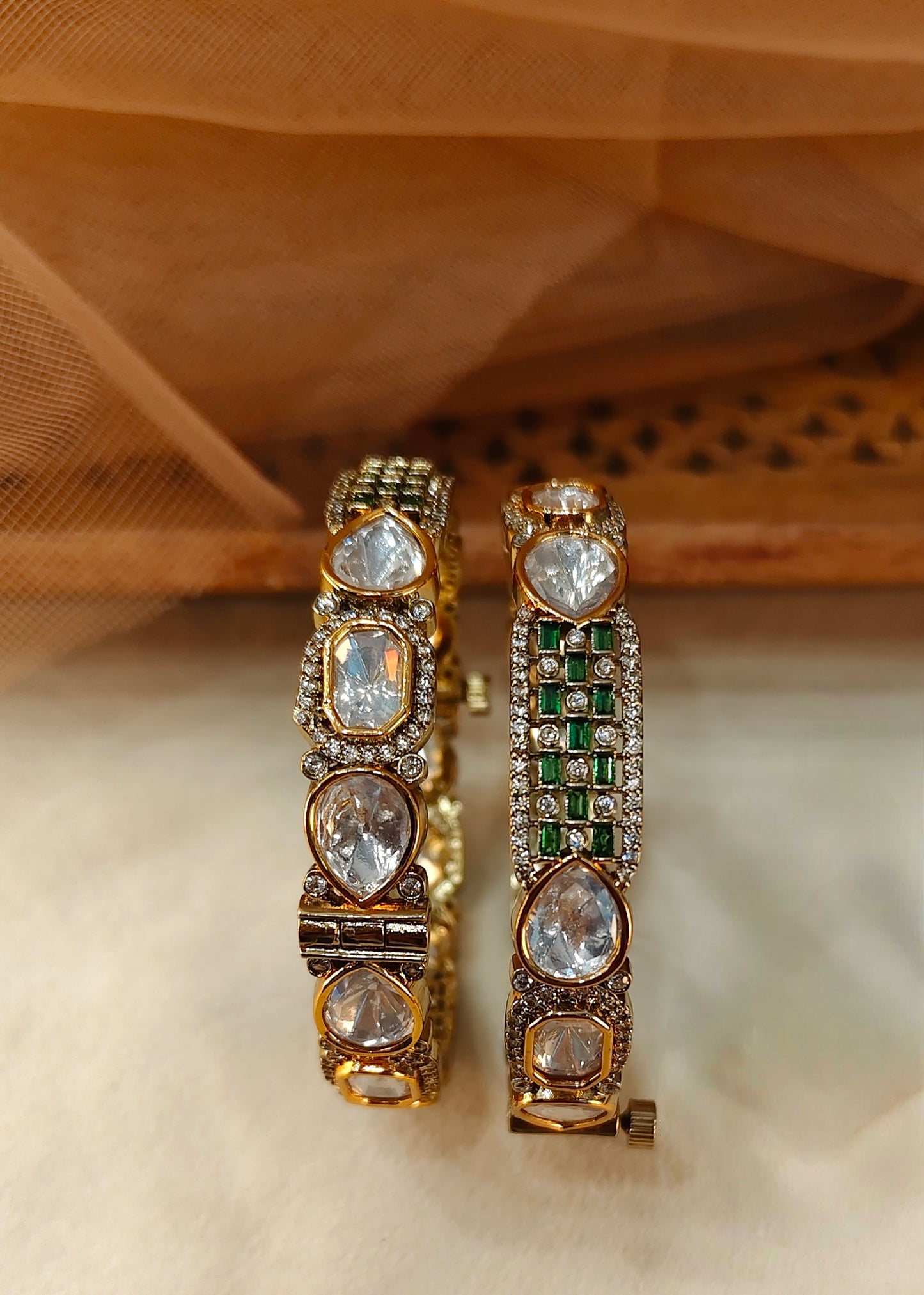 Moissanite Bangles(Set of 2)-G154500