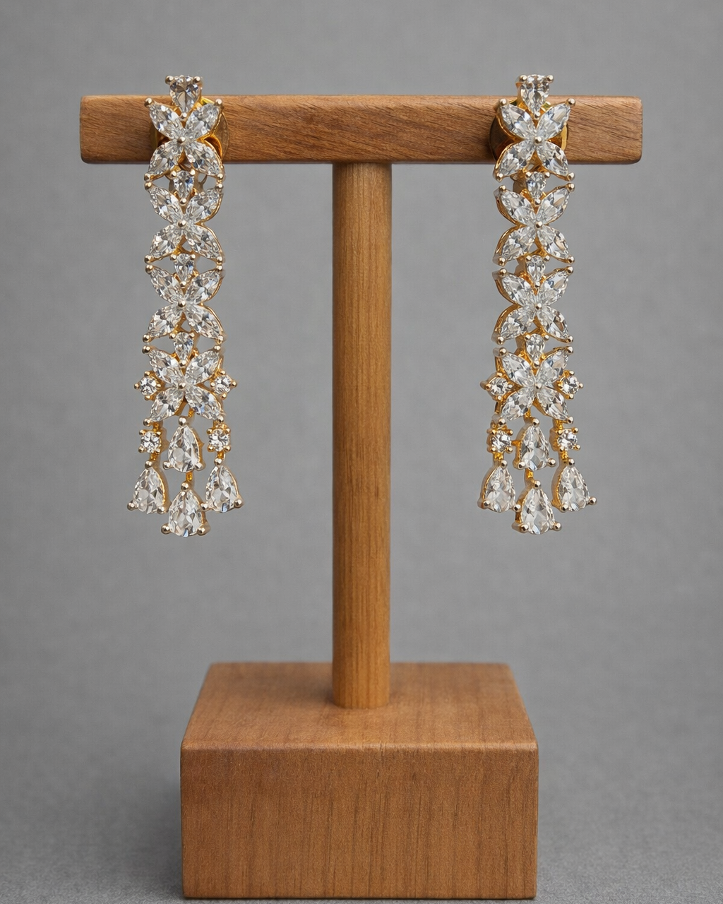 American Diamond Zirconia Necklace Set-G353100