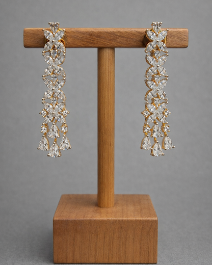 American Diamond Zirconia Necklace Set-G353100