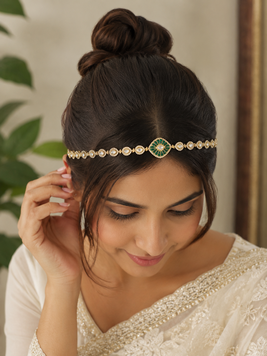 Kundan Mathapatti Hairband-G332900