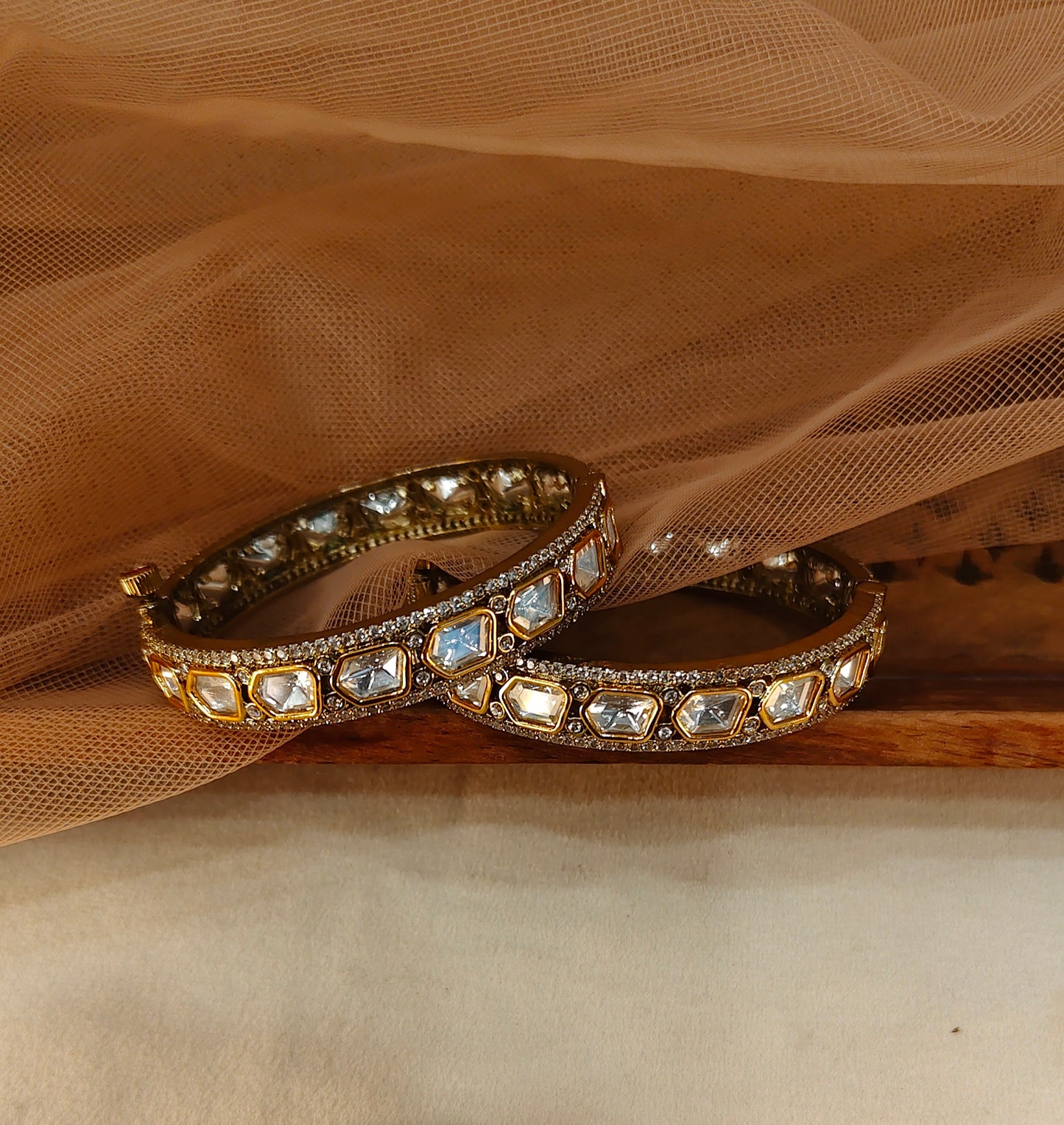 Moissanite Bangles(Set of 2)-G154300