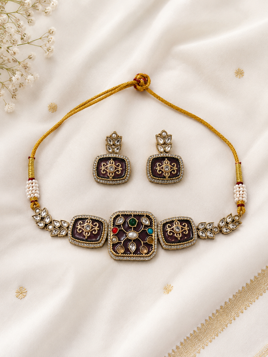 Kundan Choker Set-G662000