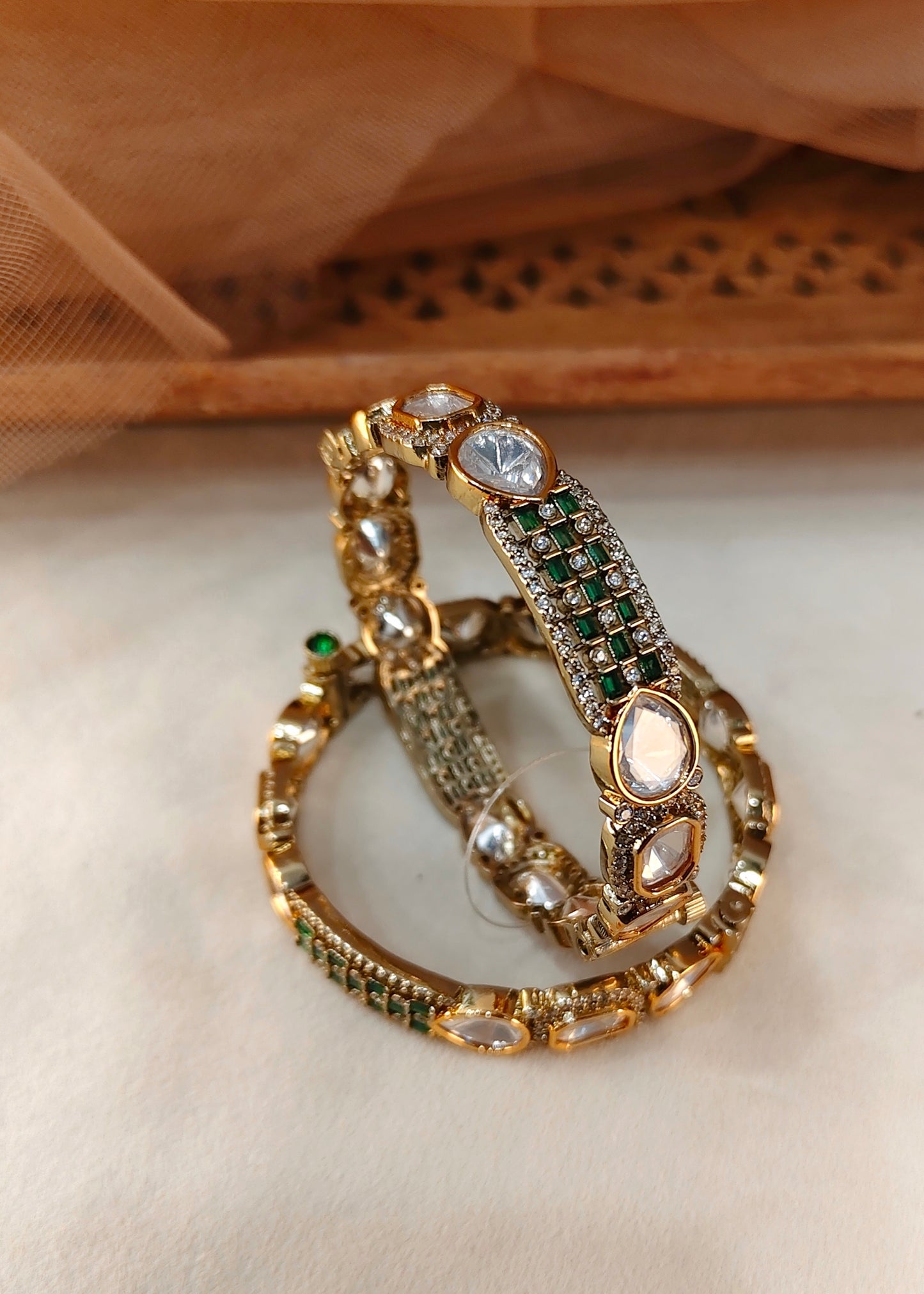 Moissanite Bangles(Set of 2)-G154500