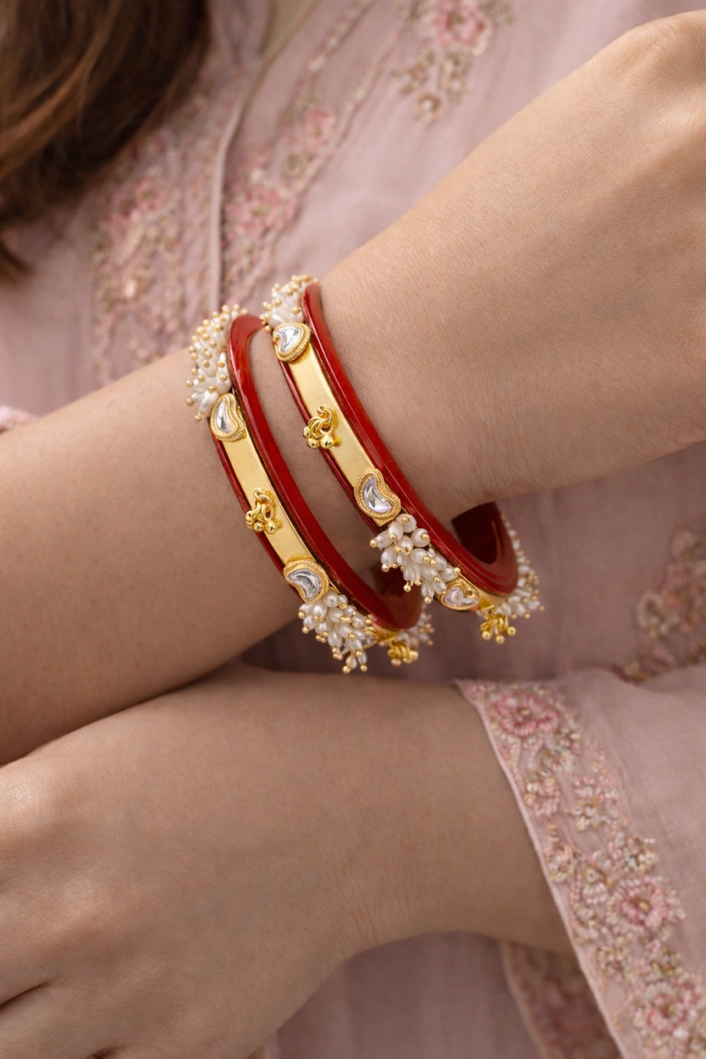 Marhoon Pearl Chudi Bangles-G351100