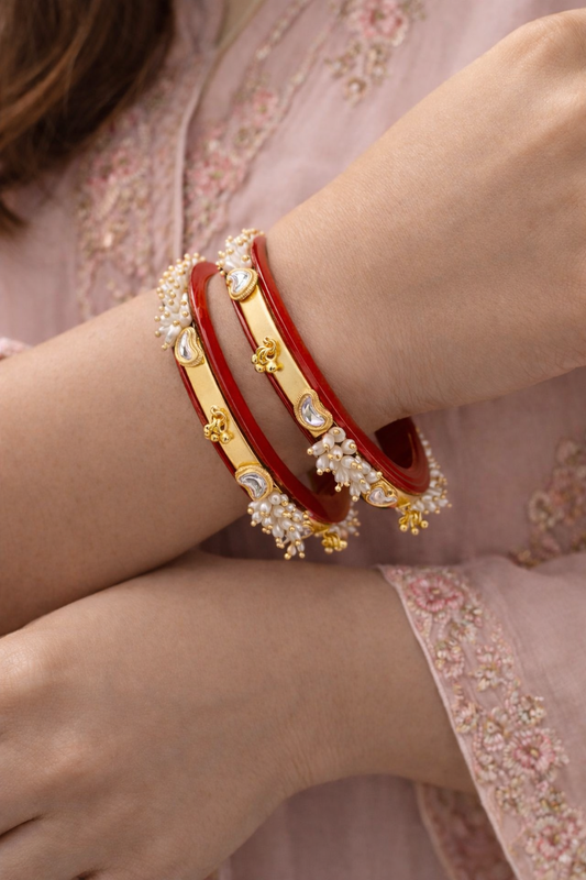 Marhoon Pearl Chudi Bangles-G351100