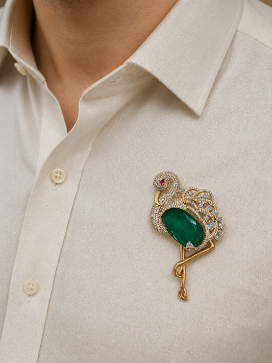 Unisex Swan Brooch-G662800