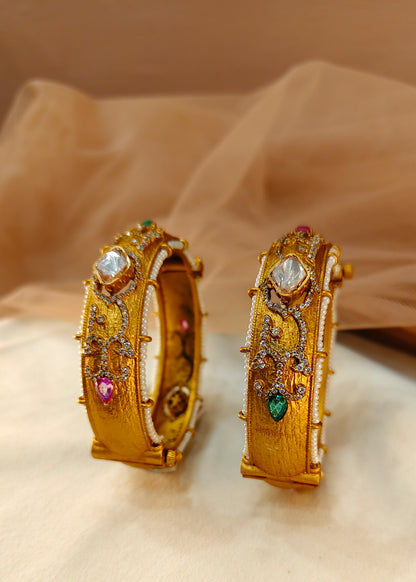 Moissanite Heritage Bangles(Set of 2)-G157100