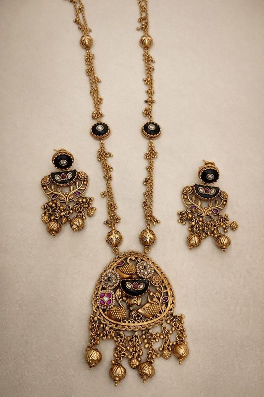 Heritage Lariat  Pendant set