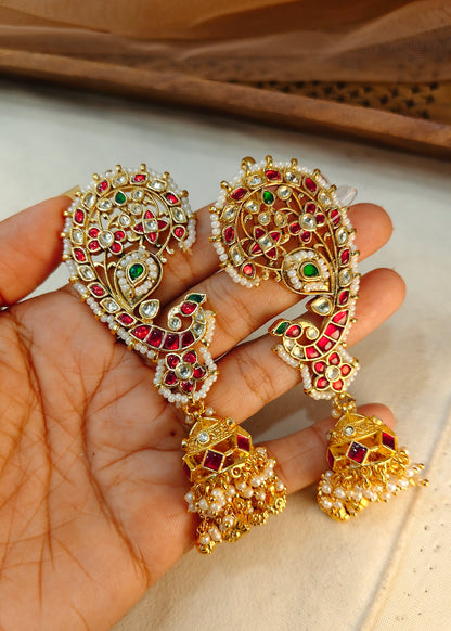 Jadav Kundan Earrings(Ear Cuffs)-G355300