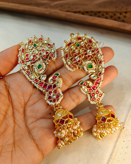 Jadav Kundan Earrings(Ear Cuffs)-G355300