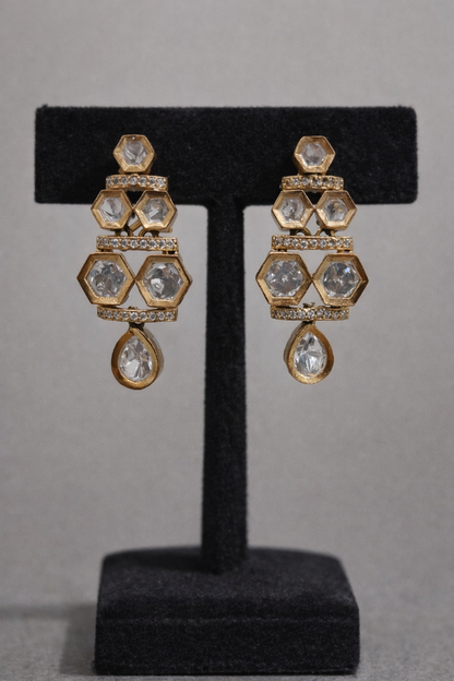 Antique Tone Mossonite Necklace Set