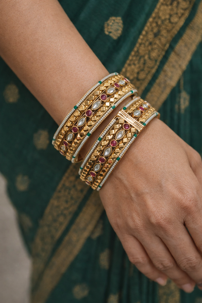 Heritage Gold Plated Bangles
