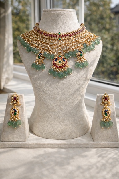 Heritage Pachi Kundan Choker Necklace Set