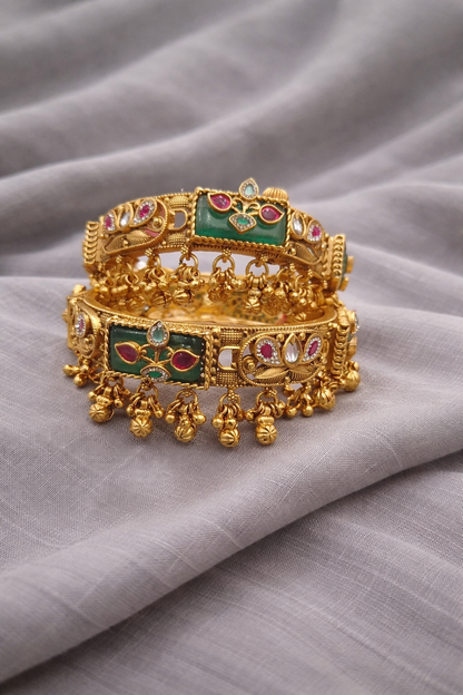Antique Heritage Bangles(Set of 2)