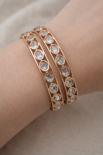 Kundan Polki Designer Bangles