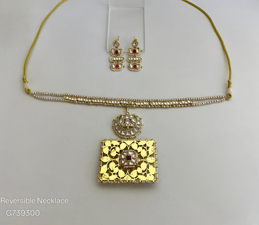 Pachi Kundan Choker Necklace Set -G359100