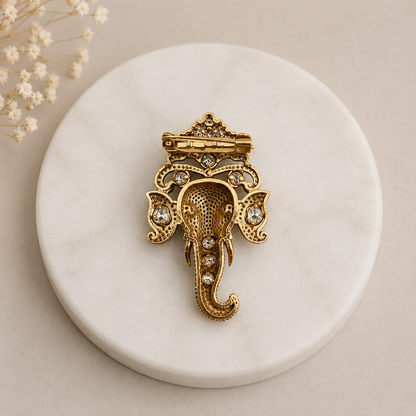 Unisex Gajmukut Brooch-G661900