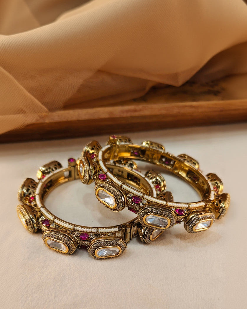 Moissanite Bangles(Set of 2)-G157300