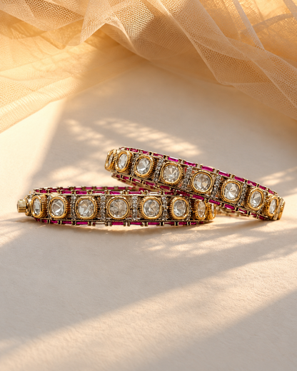 Moissanite Kada Bangles-BGL2320