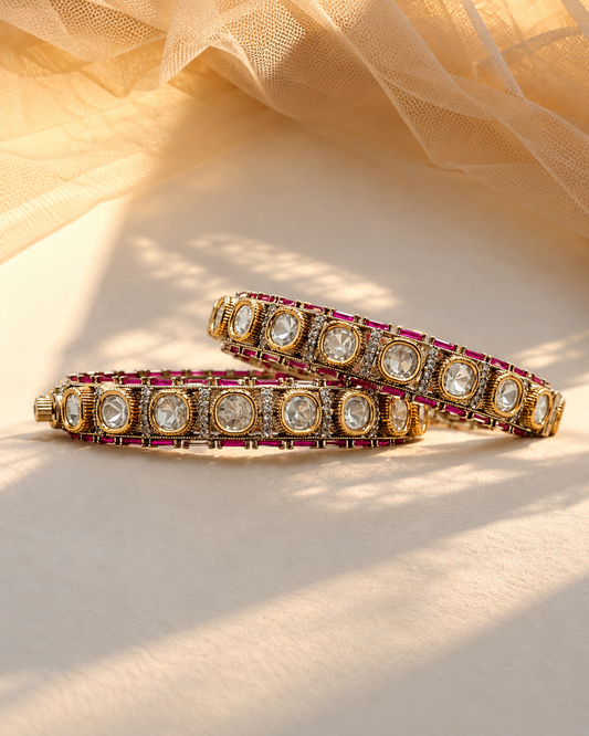 Moissanite Kada Bangles-BGL2320