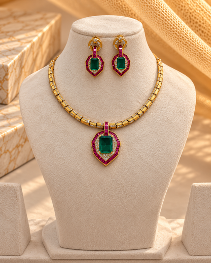 Sabyasachi Haasli Choker Necklace Set-NK2301