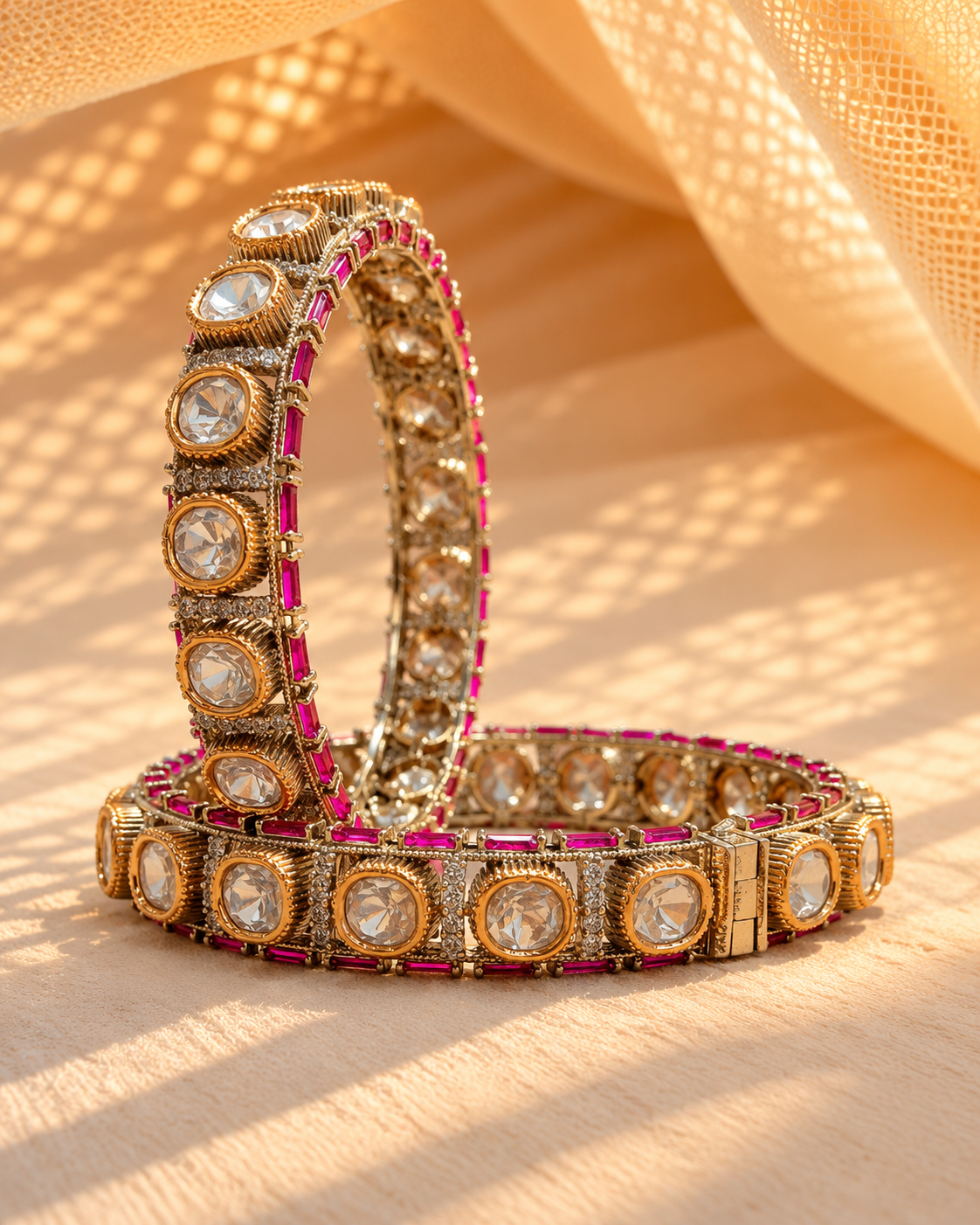 Moissanite Kada Bangles-BGL2320