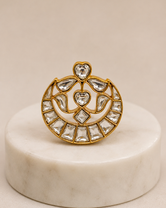 White Jadau Ring-G151100