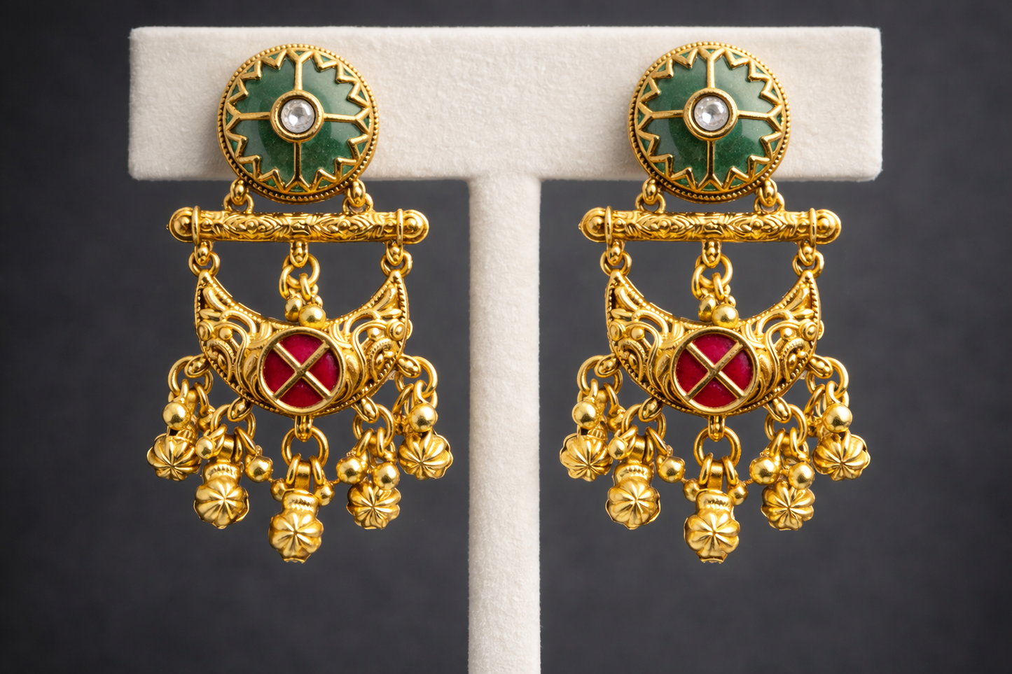 Heritage Gold-Toned Jumkha Earring-G351700