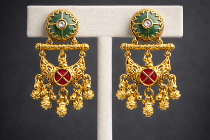 Heritage Gold-Toned Jumkha Earring-G351700