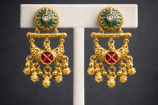 Heritage Gold-Toned Jumkha Earring-G351700