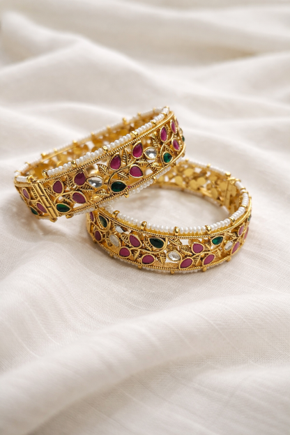 Jadav Heritage Bangles(Set of 2)