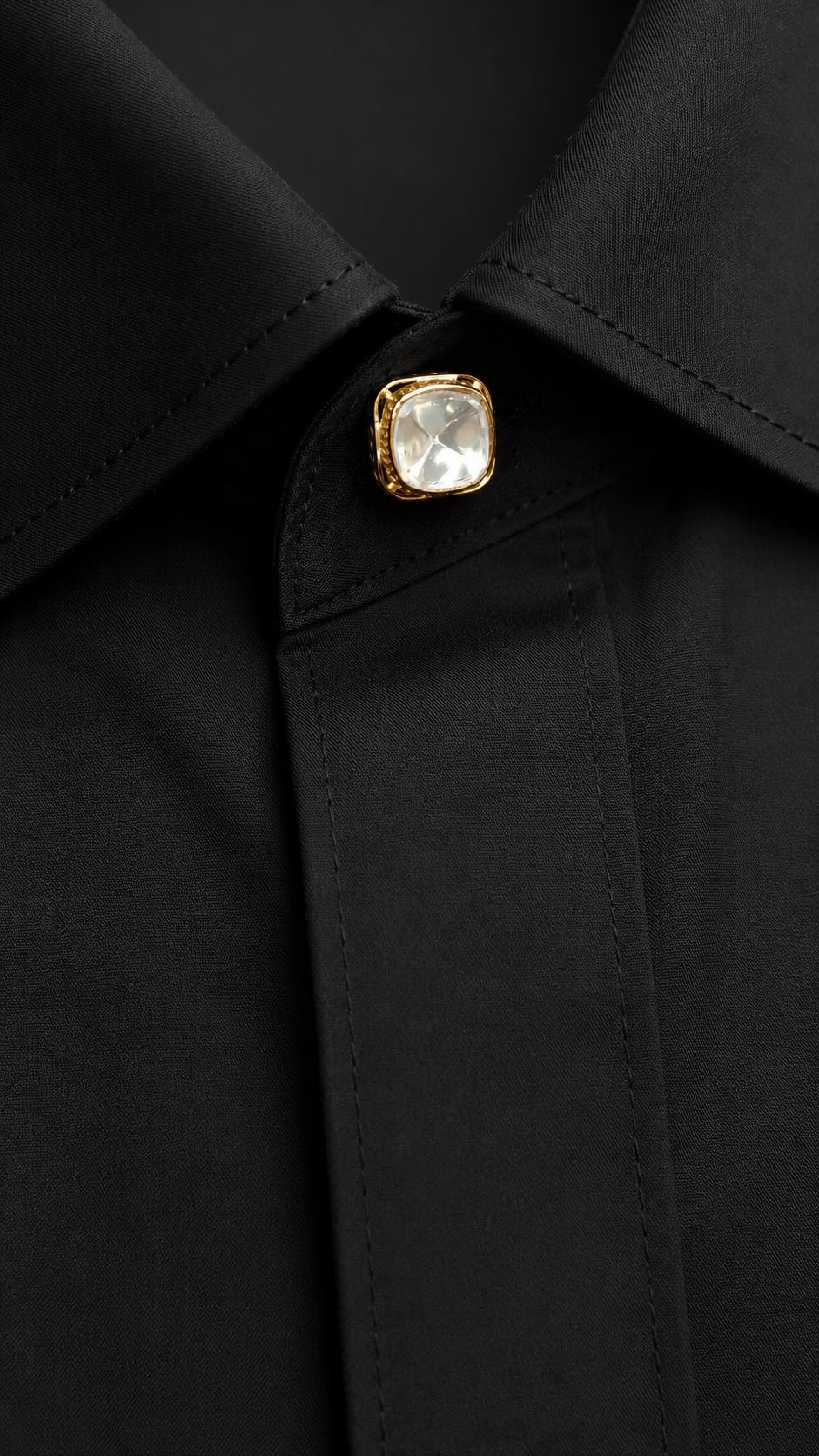 Moissanite-Studded Kurta Buttons-G351800(3psc)
