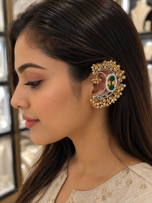 Fusion Kanphool Ear Cuffs Earings