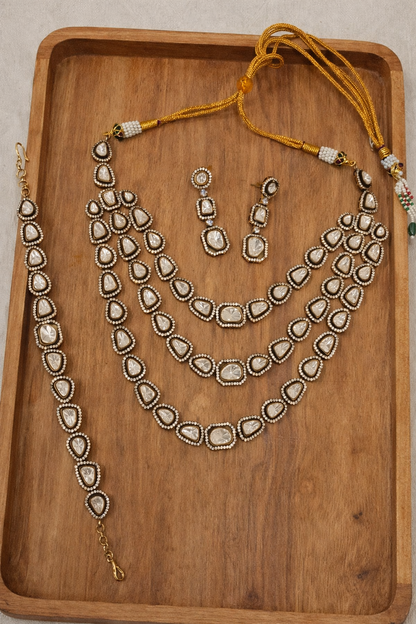 Moissainite Layered Necklace Set-G3511800
